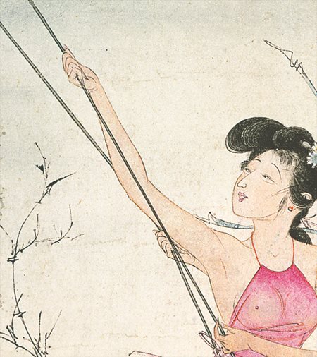 尖草坪-胡也佛的仕女画和最知名的金瓶梅秘戏图